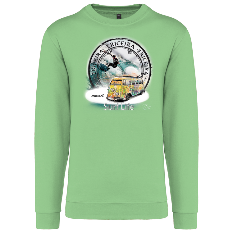 Sweatshirt Kariban sem Capuz Surf Life Ericeira