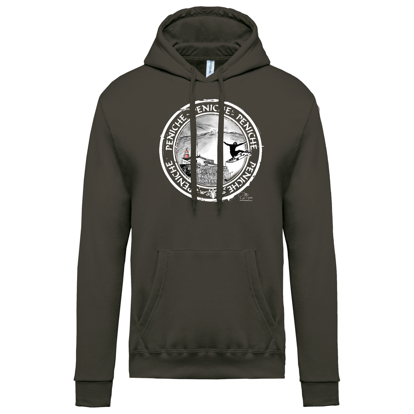 Sweatshirt Kariban com Capuz Selo Peniche
