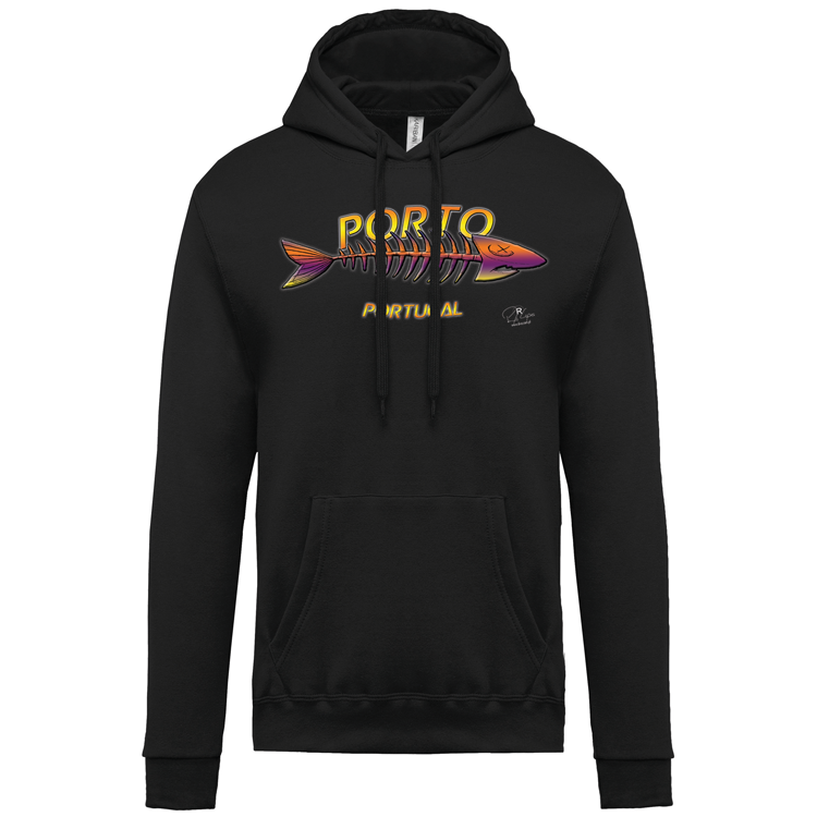 Sweatshirt Kariban com Capuz Espinha Porto
