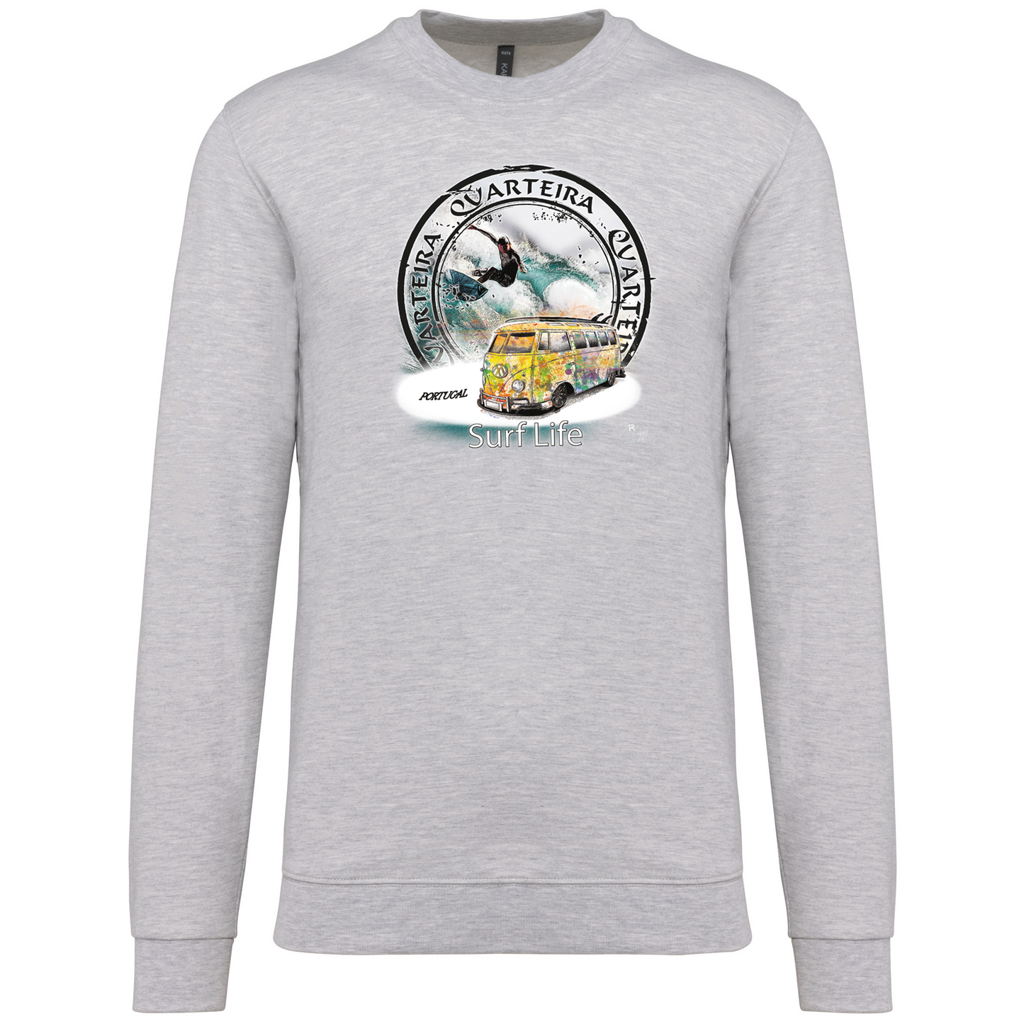 Sweatshirt Kariban sem Capuz Surf Life Quarteira
