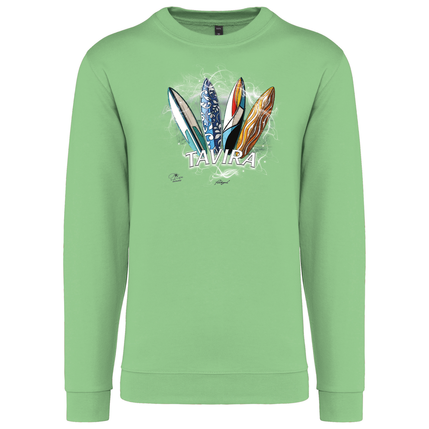 Sweatshirt Kariban sem Capuz Surfboards Tavira