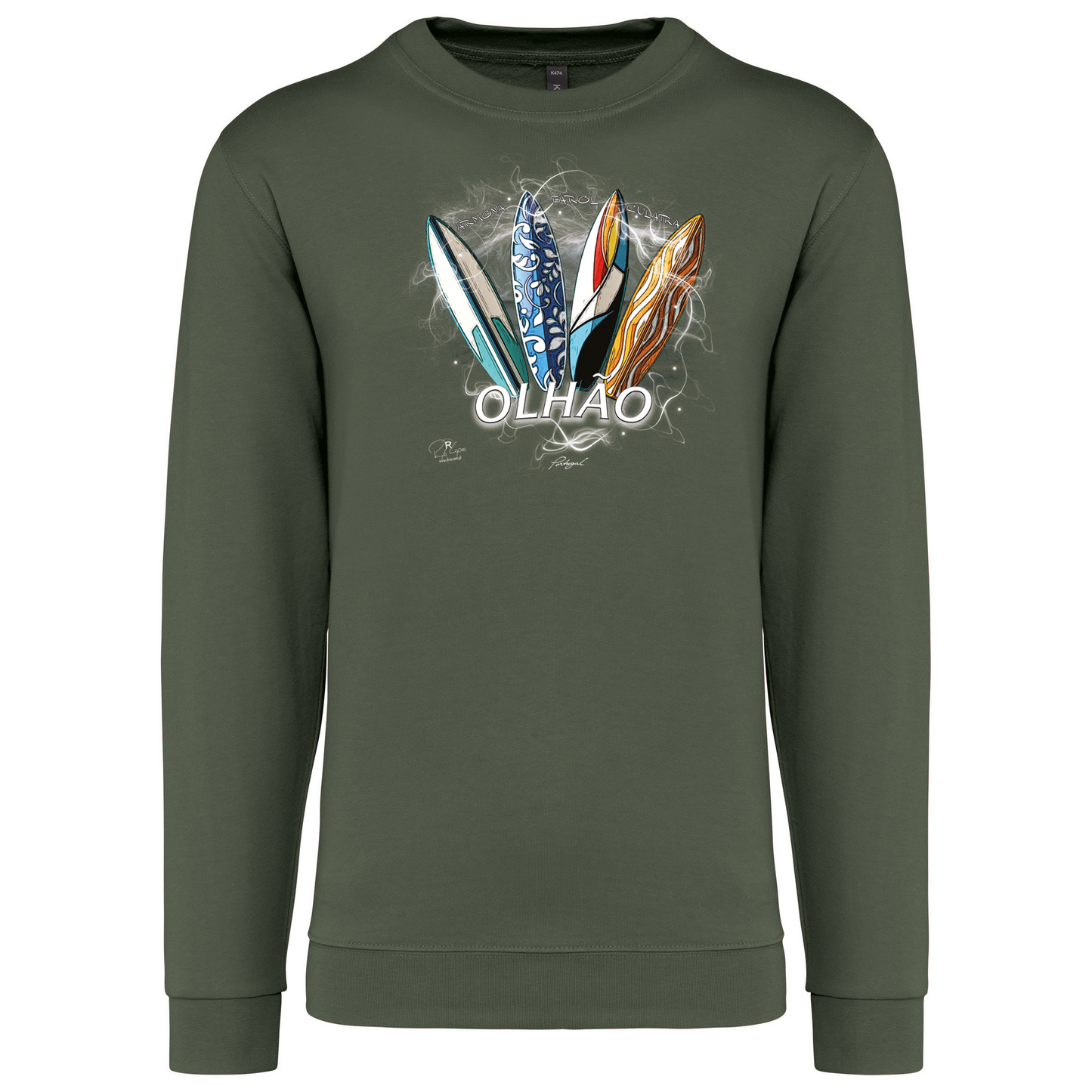 Sweatshirt Kariban sem Capuz Surfboards Olhão