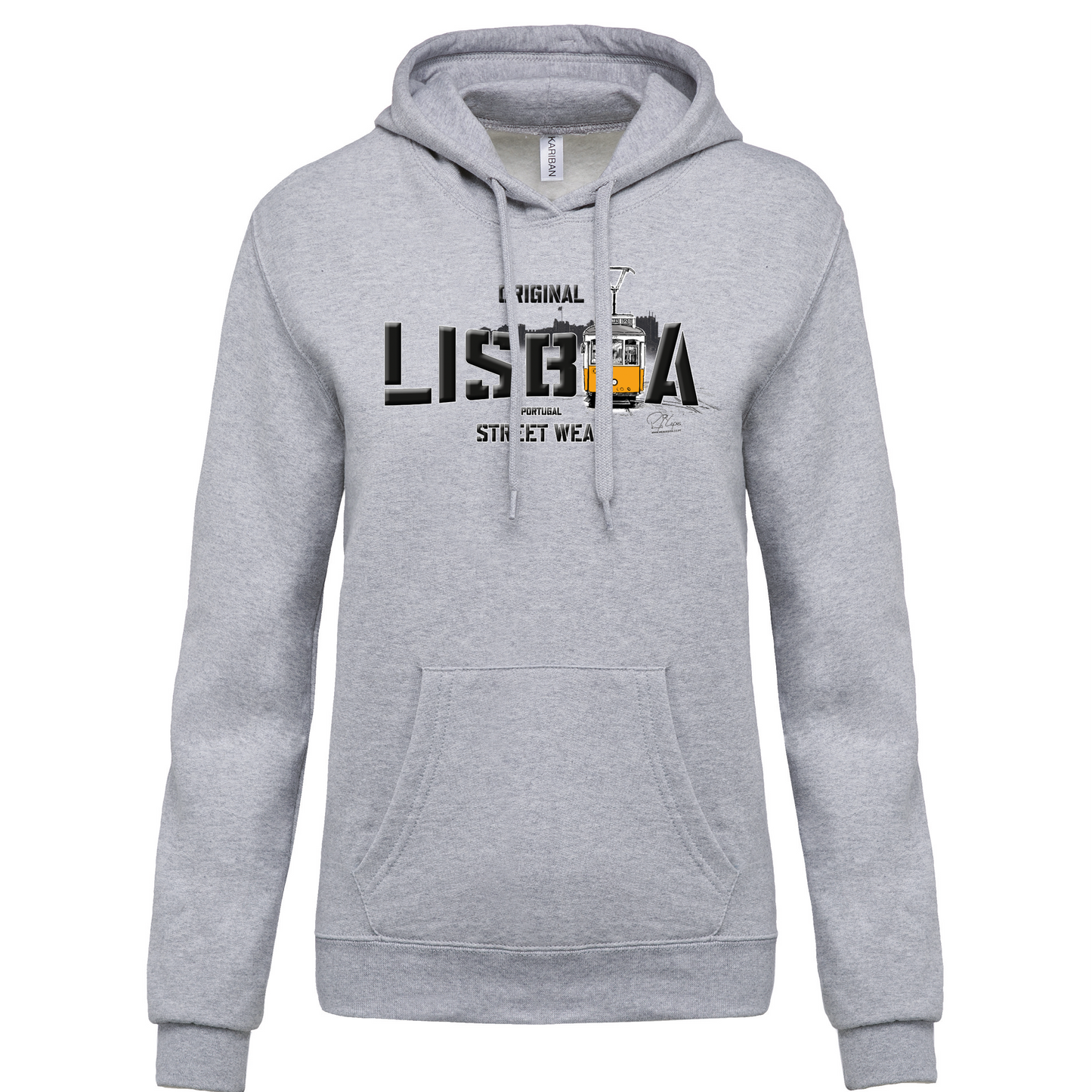 Sweatshirt Kariban com Capuz Original Lisboa