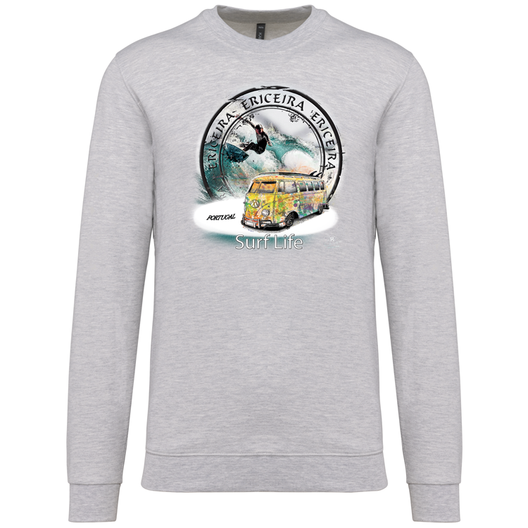 Sweatshirt Kariban sem Capuz Surf Life Ericeira