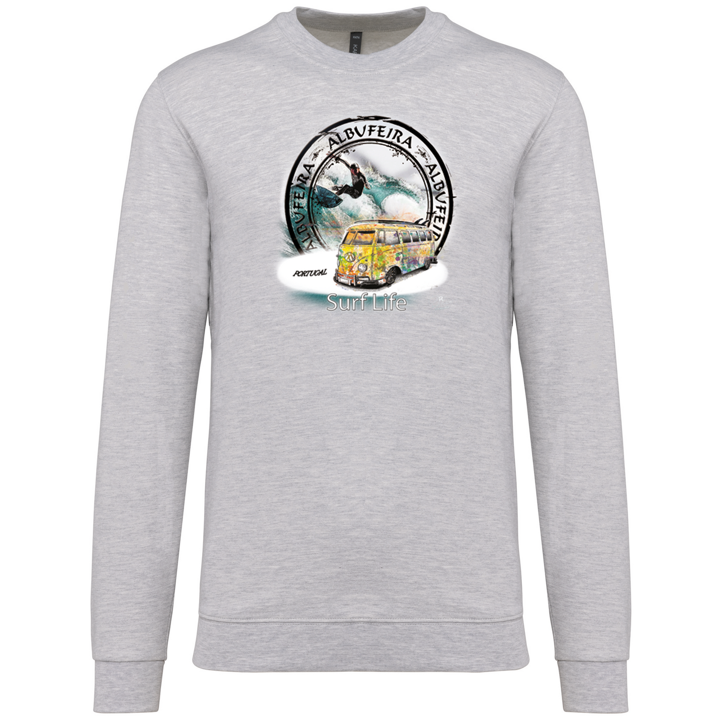 Sweatshirt Kariban sem Capuz Surf Life Albufeira