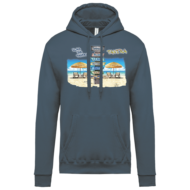Sweatshirt Kariban com Capuz Pegadas Tavira