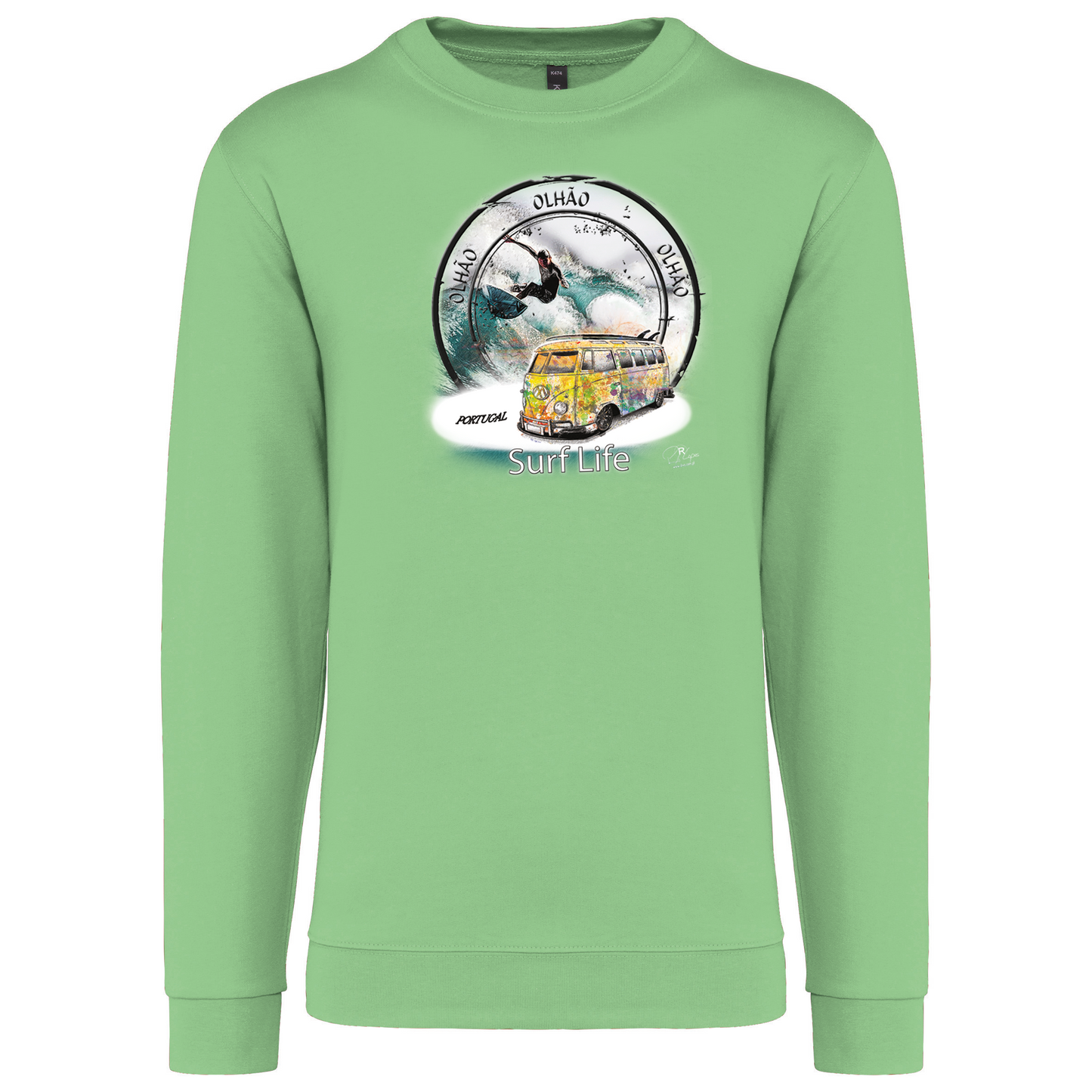 Sweatshirt Kariban sem Capuz Surf Life Olhão