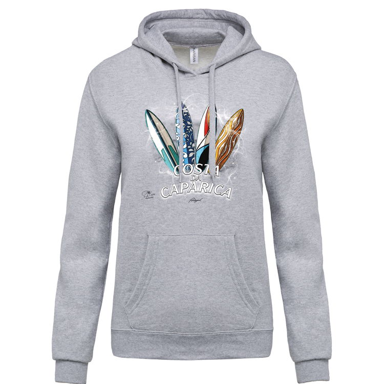 Sweatshirt Kariban com Capuz Surfboards Caparica