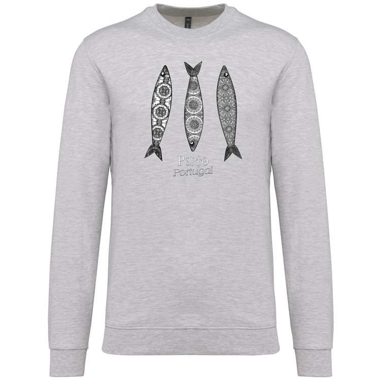 Sweatshirt Kariban sem Capuz 3 Sardinhas Porto