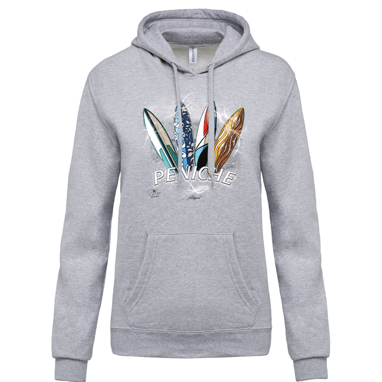 Sweatshirt Kariban com Capuz Surfboards Peniche