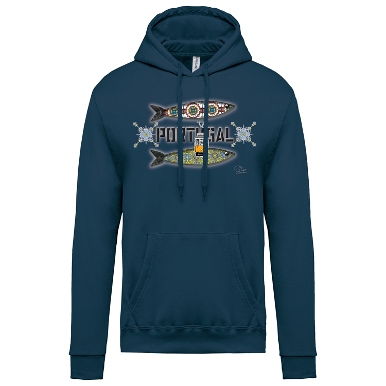 Sweatshirt Kariban com Capuz Duas Sardinhas Coimbra