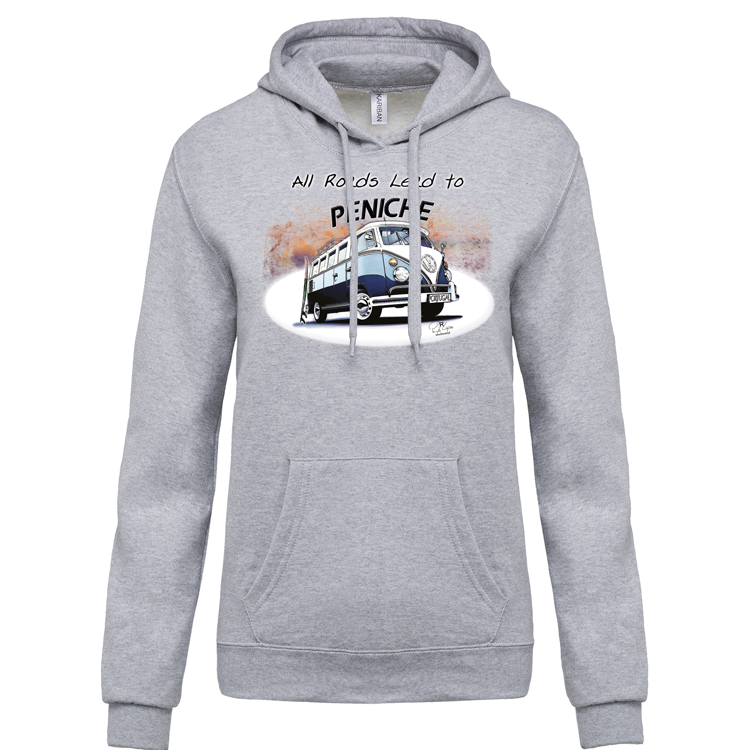 Sweatshirt Kariban com Capuz All Roads Lead to Peniche