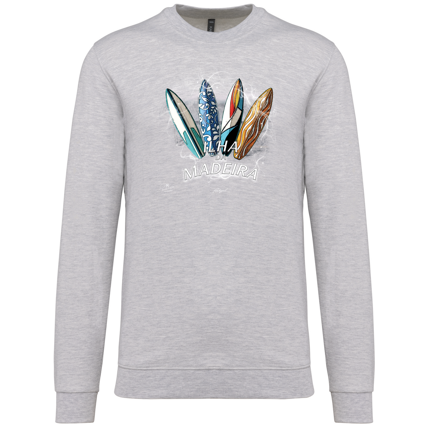Sweatshirt Kariban sem Capuz Surfboards Ilha da Madeira