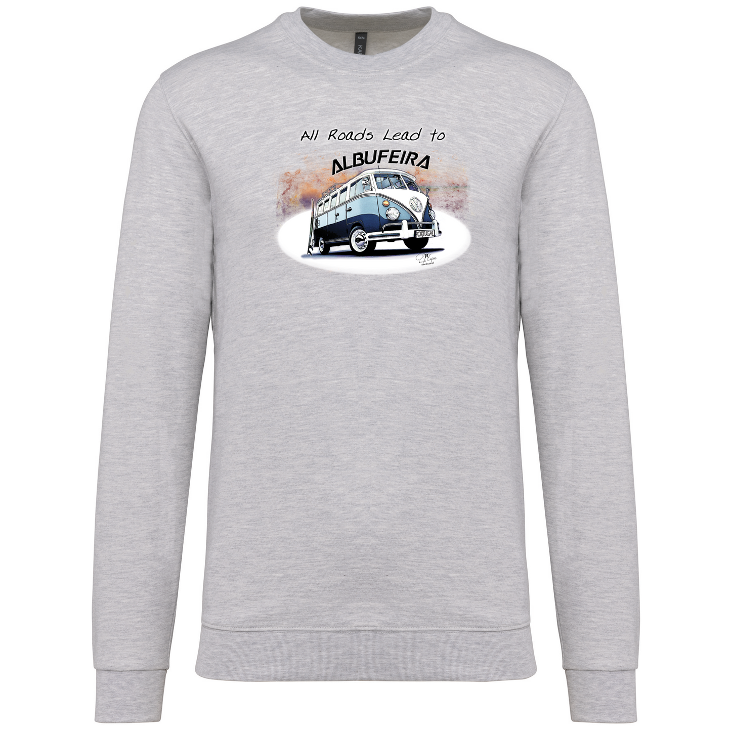 Sweatshirt Kariban sem Capuz All Roads Lead to Albufeira