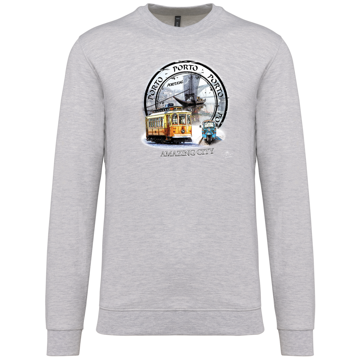 Sweatshirt Kariban sem Capuz Amazing City Porto