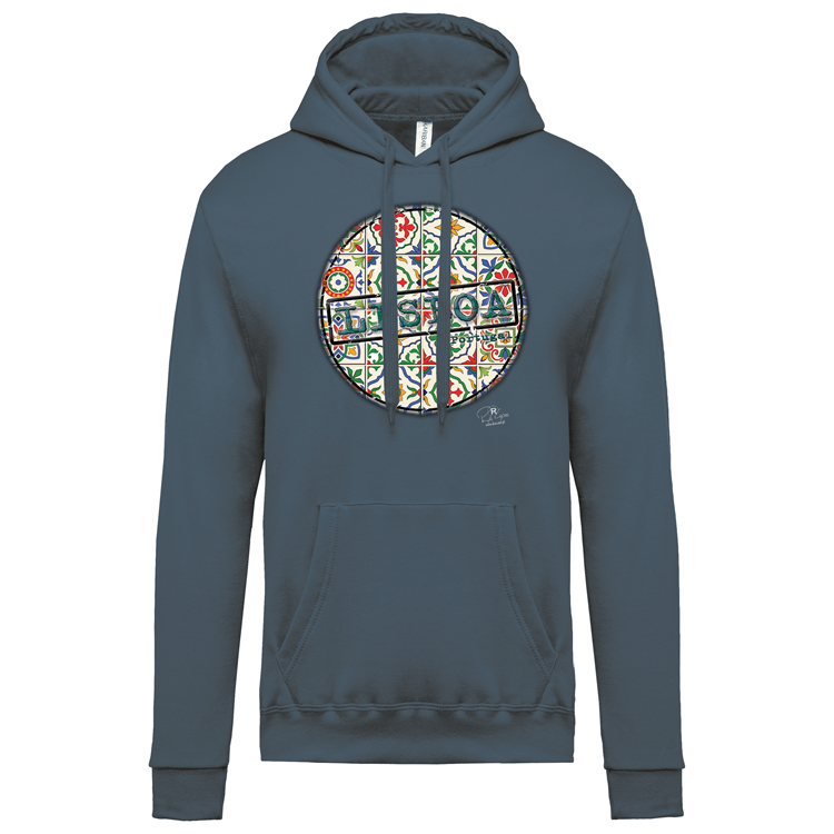 Sweatshirt Kariban com Capuz Pin Lisboa