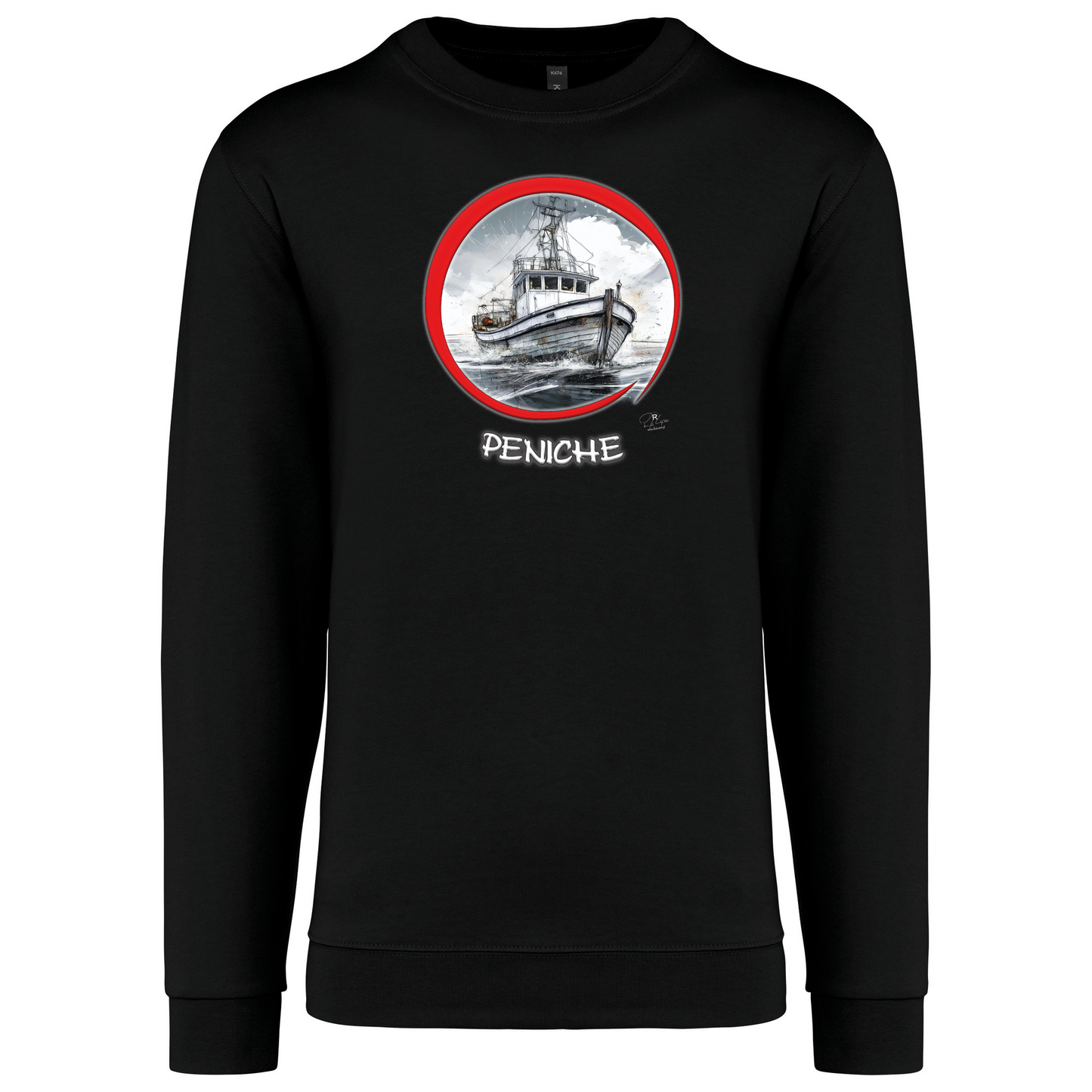 Sweatshirt Kariban sem Capuz Traineira Peniche