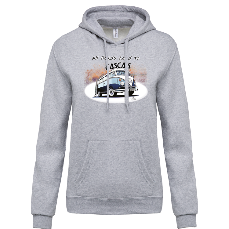 Sweatshirt Kariban com Capuz All Roads Lead to Cascais