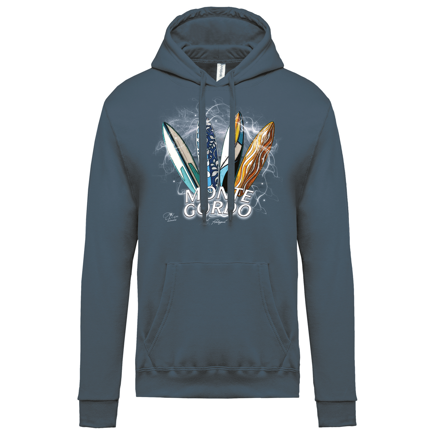 Sweatshirt Kariban com Capuz Surfboards Monte Gordo