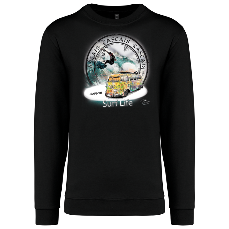 Sweatshirt Kariban sem Capuz Surf Life Cascais