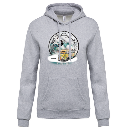 Sweatshirt Kariban com Capuz Surf Life Lagos