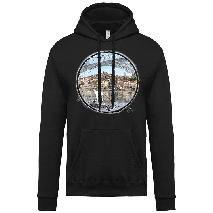 Sweatshirt Kariban com Capuz Selo Porto