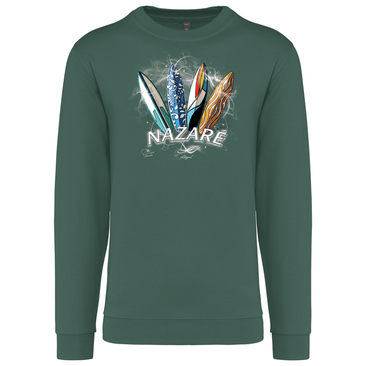 Sweatshirt Kariban sem Capuz Surfboards Nazaré