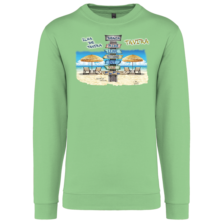 Sweatshirt Kariban sem Capuz Pegadas Tavira