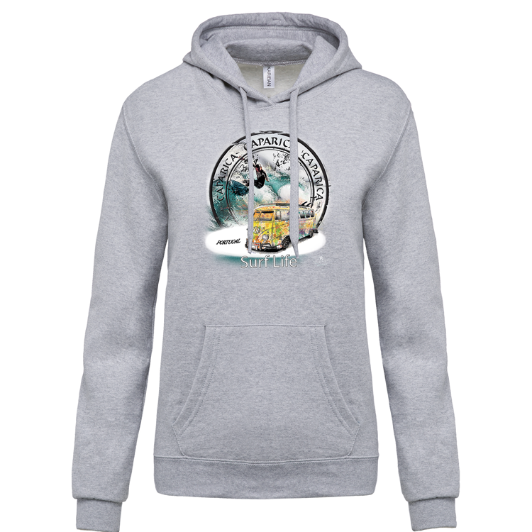 Sweatshirt Kariban com Capuz Surf Life Caparica