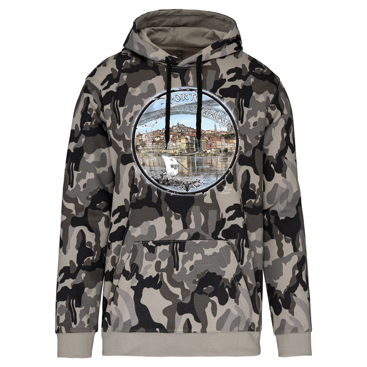 Sweatshirt Kariban com Capuz Selo Porto