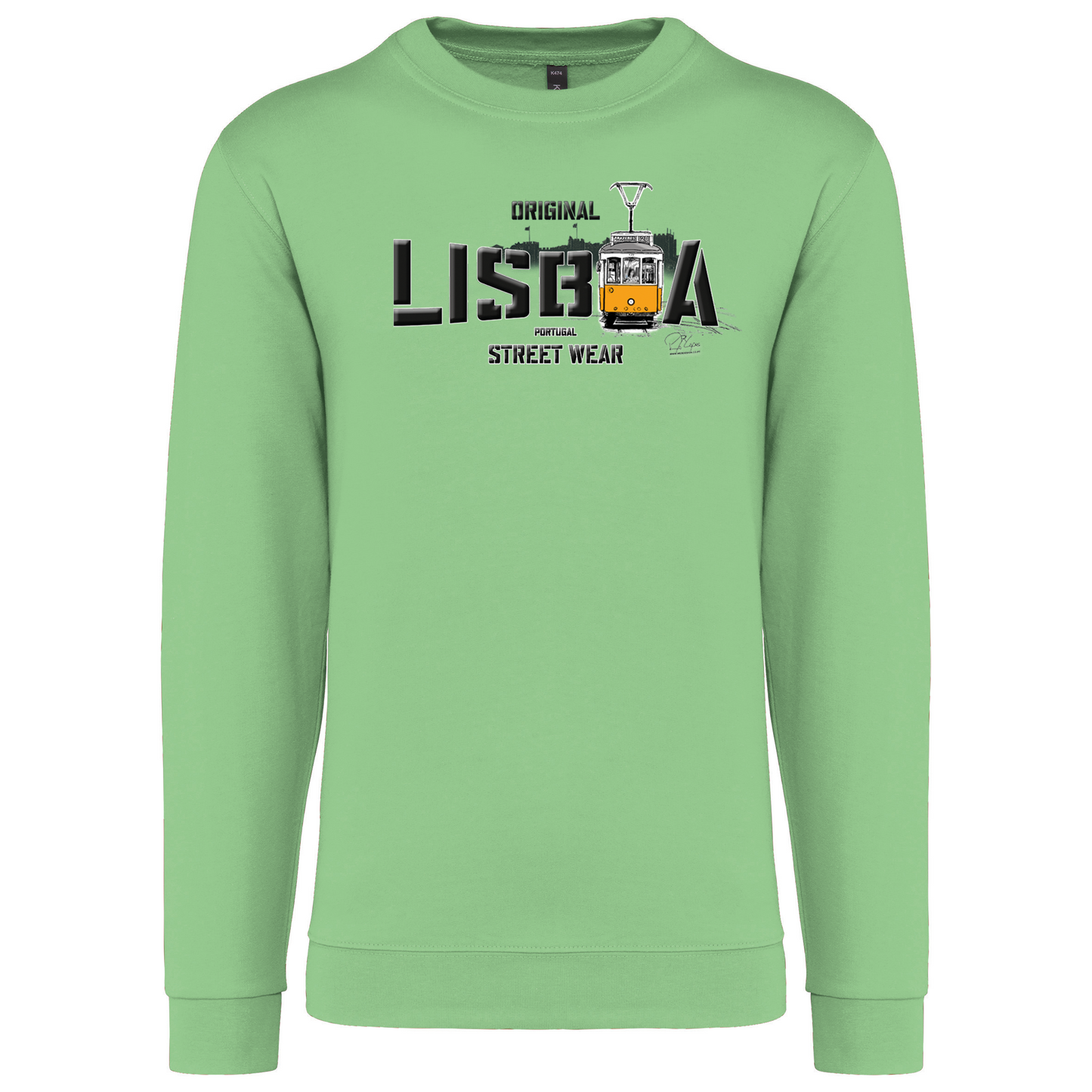 Sweatshirt Kariban sem Capuz Original Lisboa