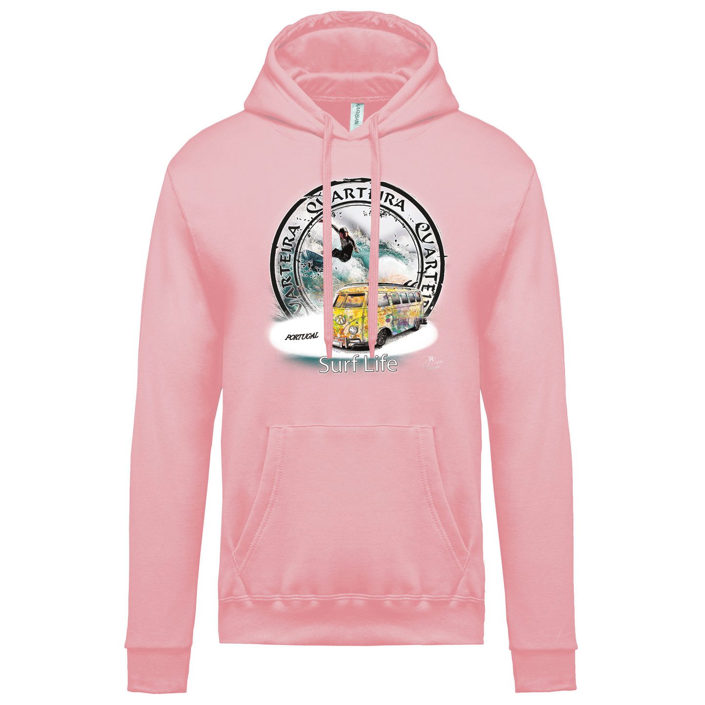 Sweatshirt Kariban com Capuz Surf Life Quarteira
