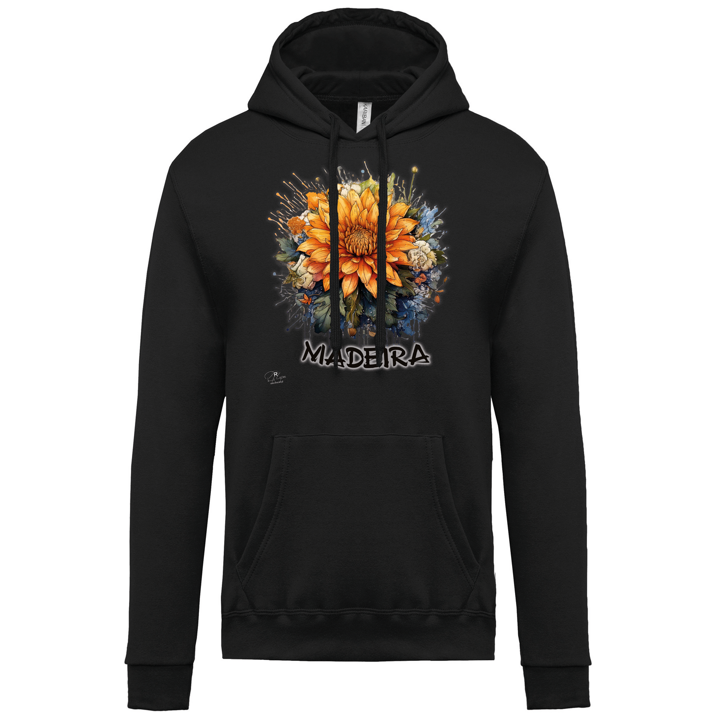 Sweatshirt Kariban com Capuz Arranjo Floral 1