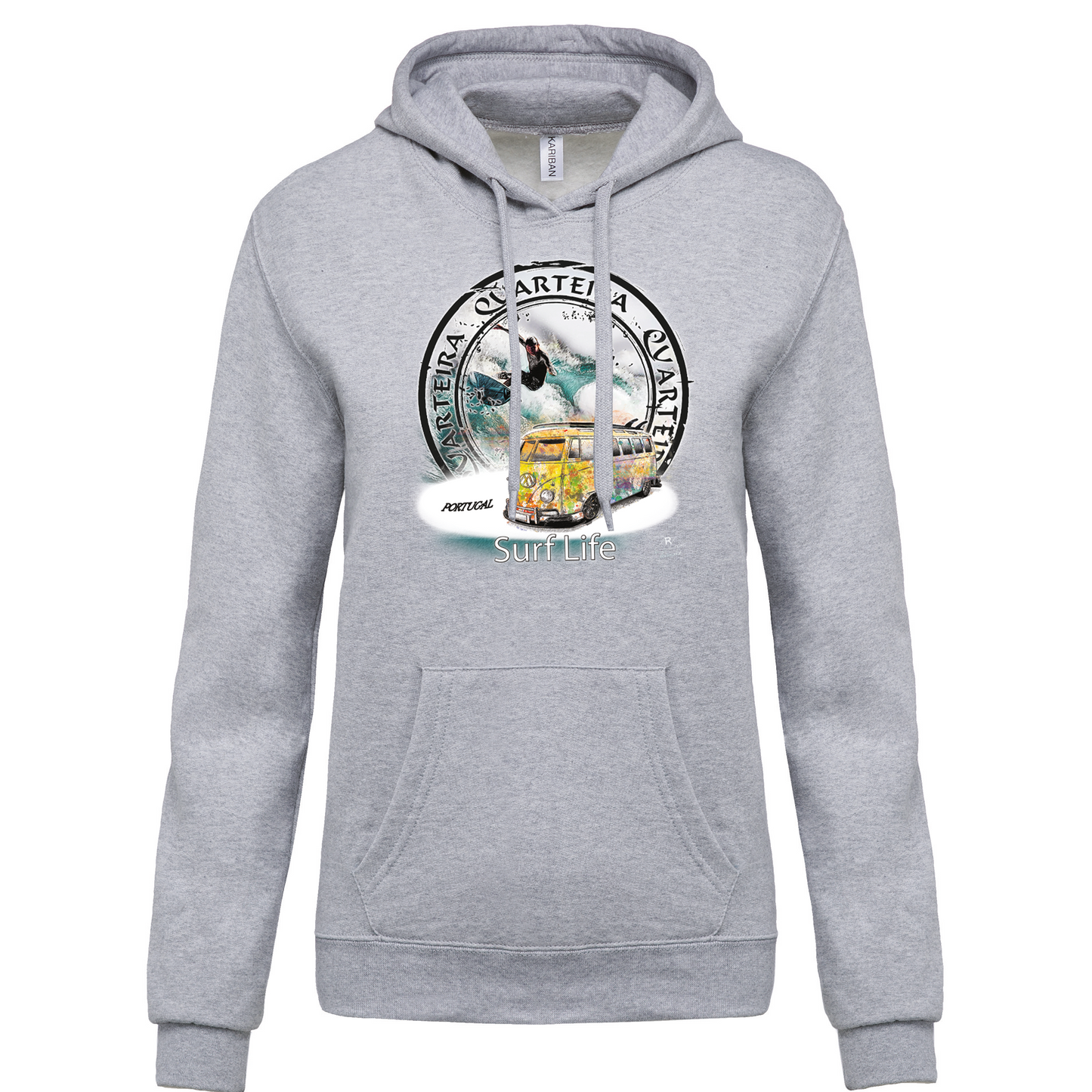 Sweatshirt Kariban com Capuz Surf Life Quarteira