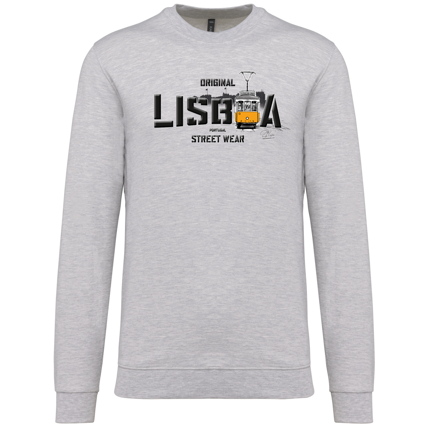 Sweatshirt Kariban sem Capuz Original Lisboa
