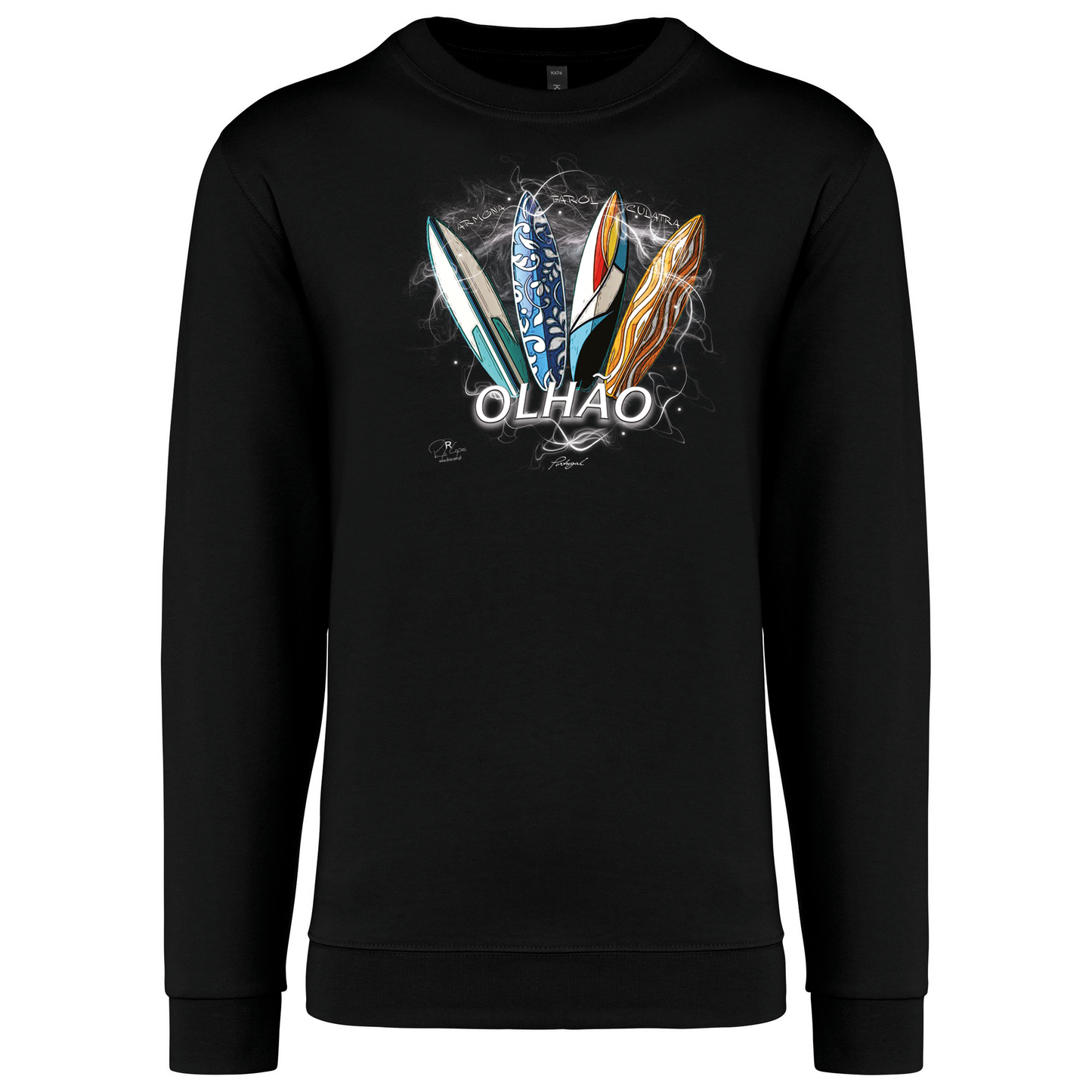 Sweatshirt Kariban sem Capuz Surfboards Olhão