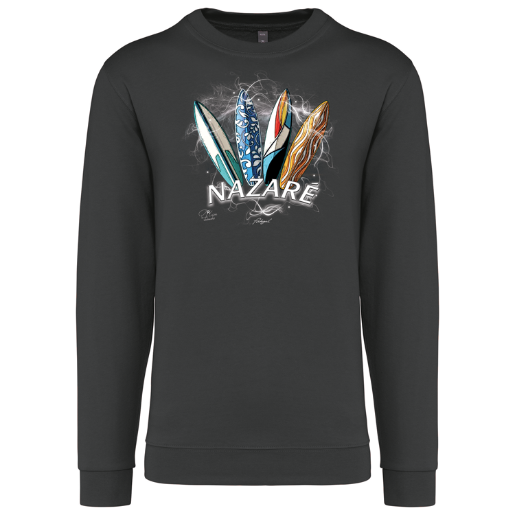 Sweatshirt Kariban sem Capuz Surfboards Nazaré