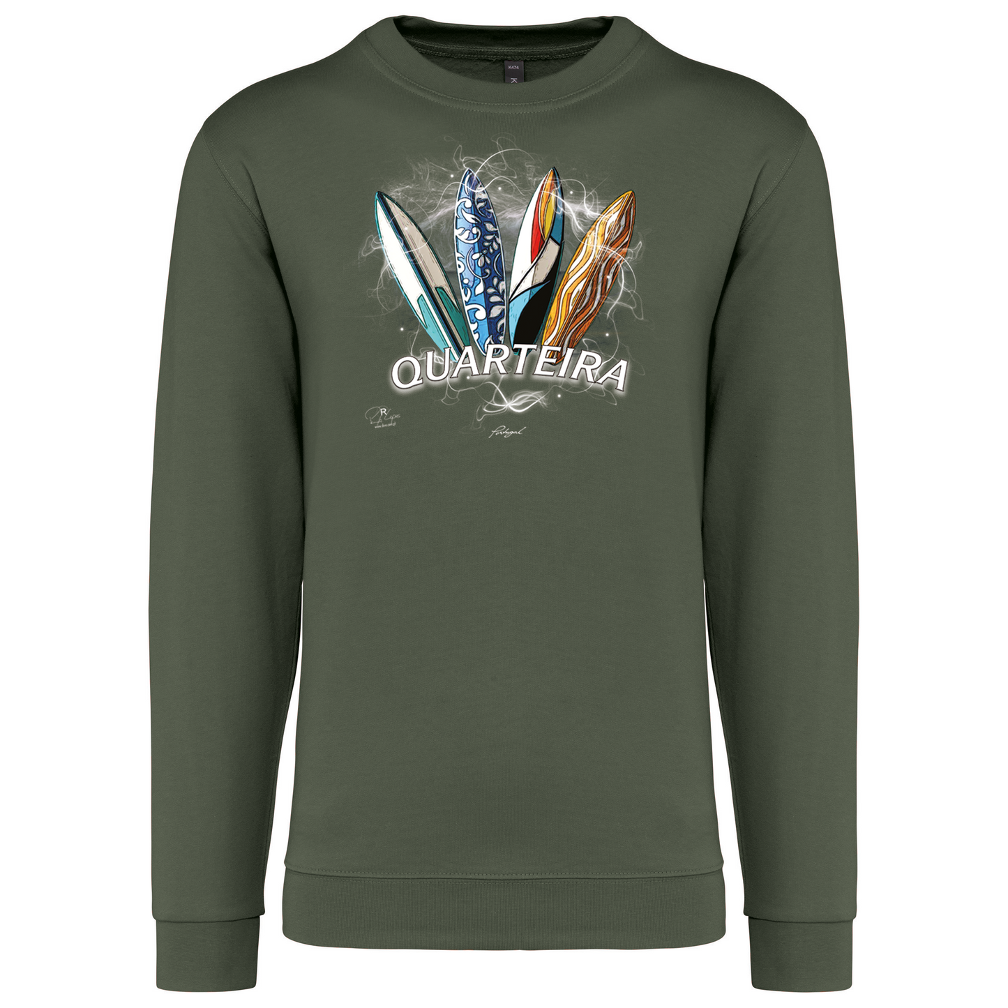 Sweatshirt Kariban sem Capuz Surfboards Quarteira