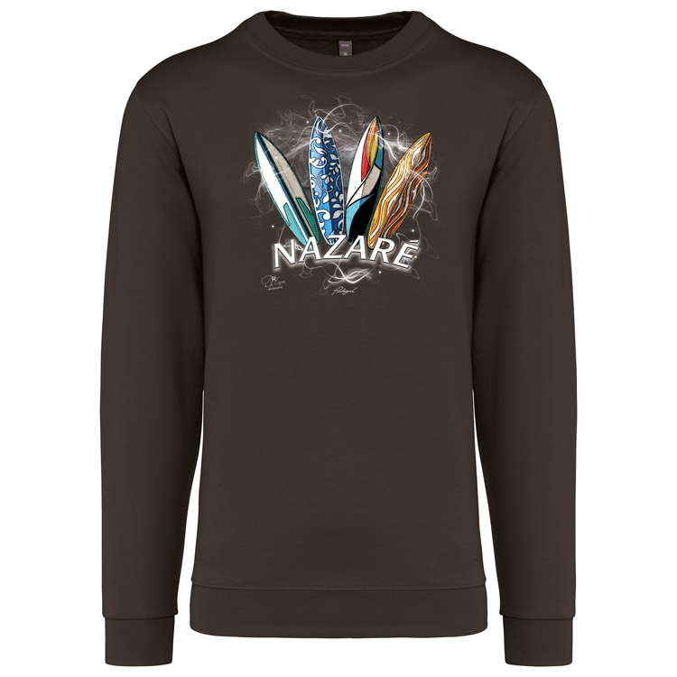 Sweatshirt Kariban sem Capuz Surfboards Nazaré