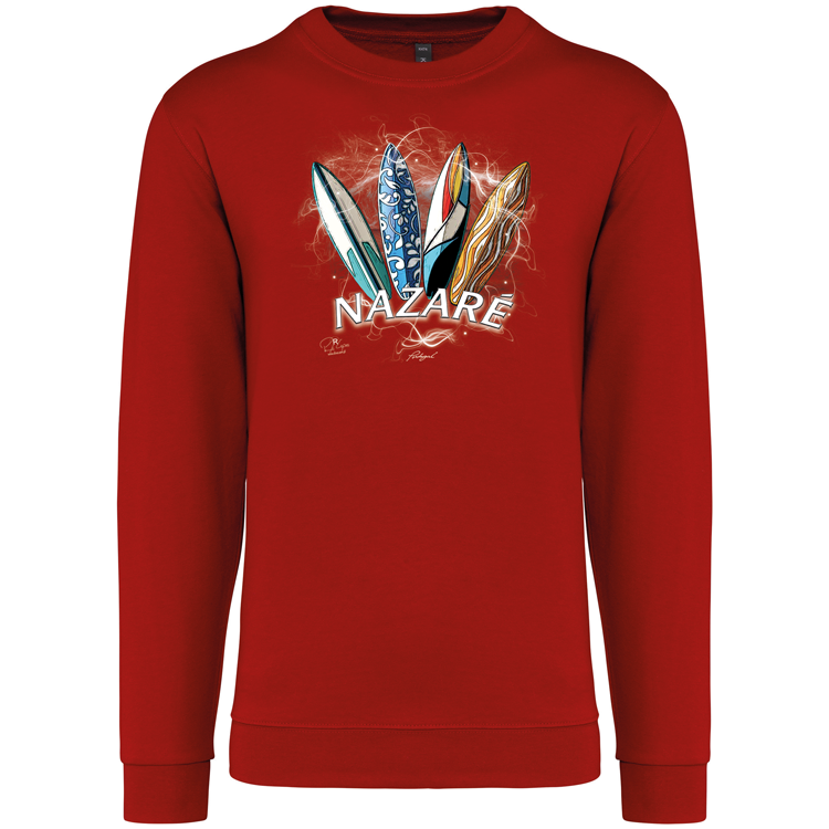 Sweatshirt Kariban sem Capuz Surfboards Nazaré