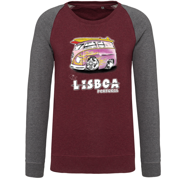 Sweatshirt Bicolor sem capuz Gorduxinha Lisboa