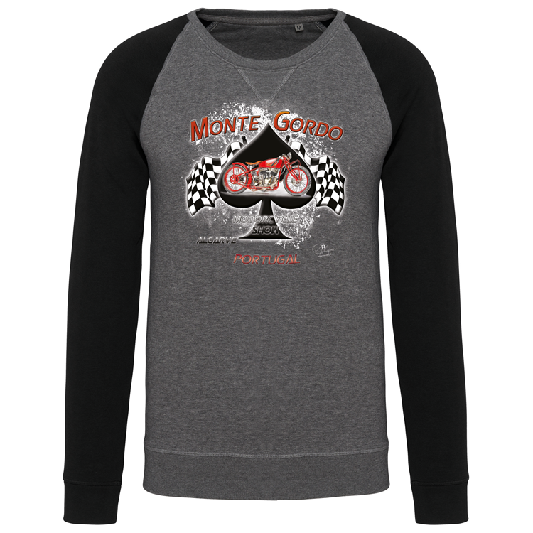 Sweatshirt Bicolor sem capuz Monte Gordo Motorcycle Show