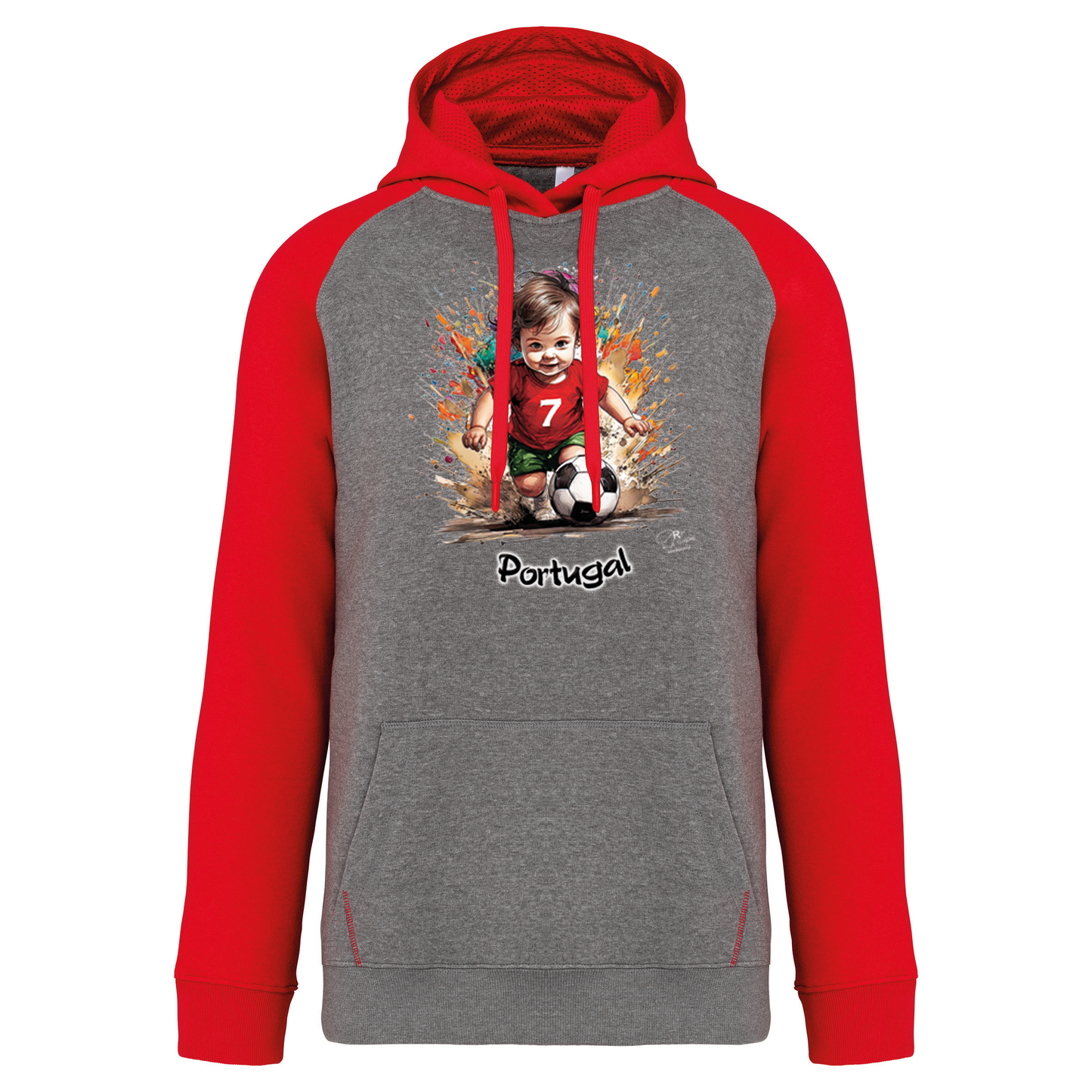 Sweatshirt Bicolor com capuz 7 Portugal