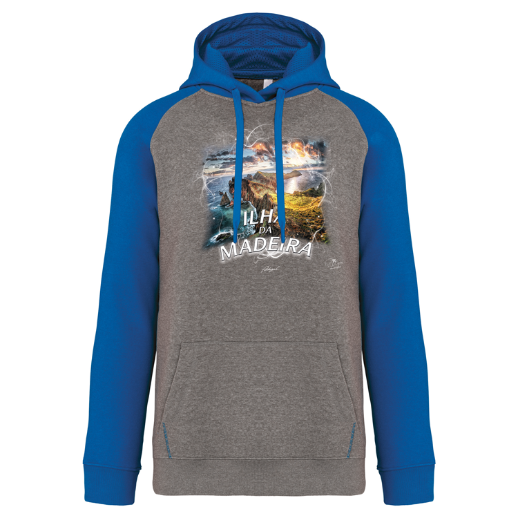 Sweatshirt Bicolor com capuz Ponta de São Lourenço