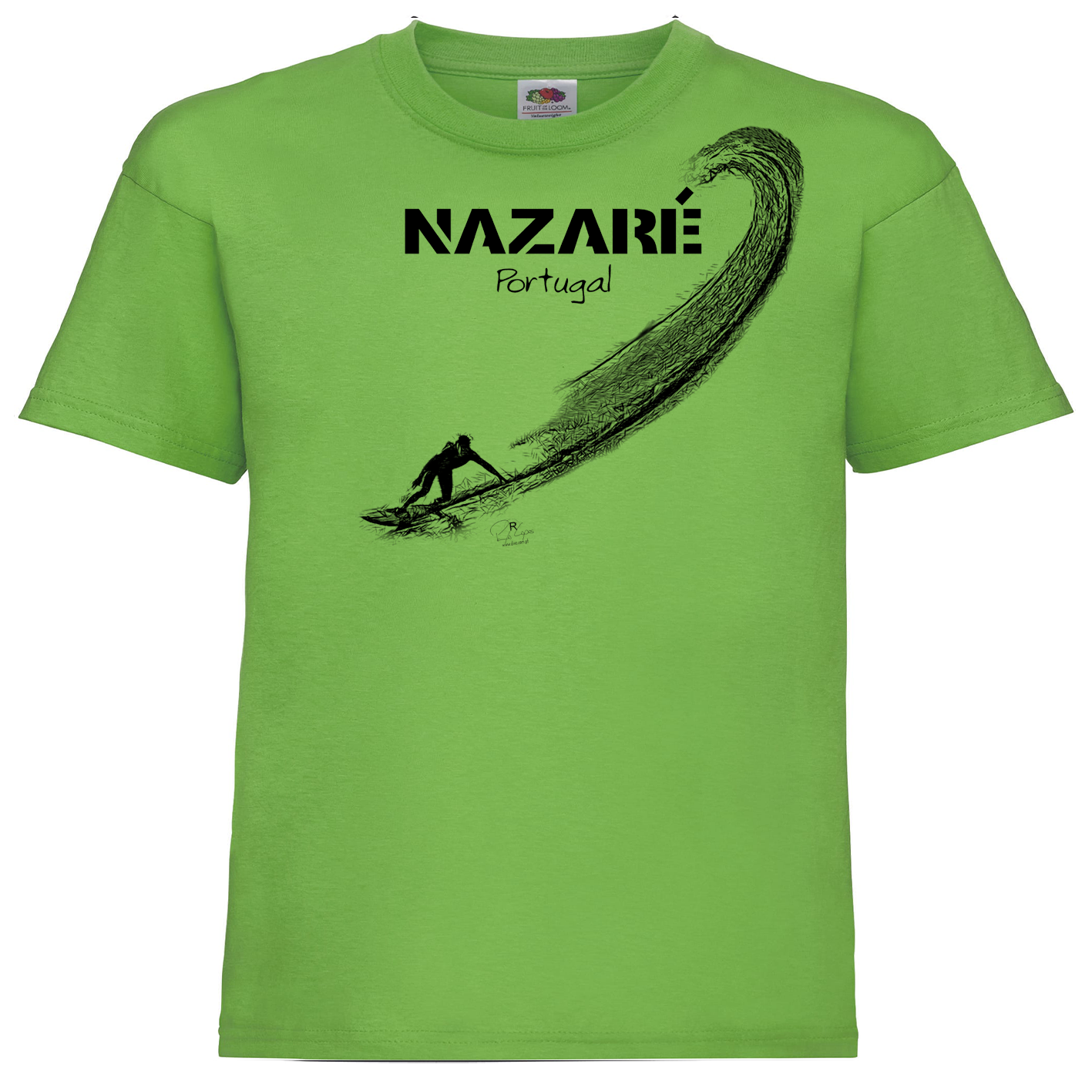 T-shirt Fruit of the Loom Kids Surf Nazaré