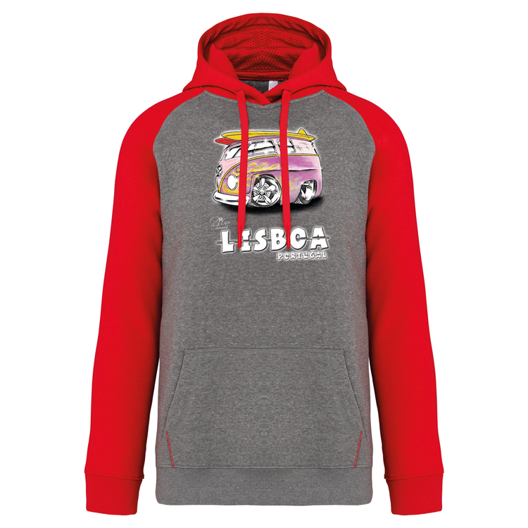 Sweatshirt Bicolor com capuz Gorduxinha Lisboa