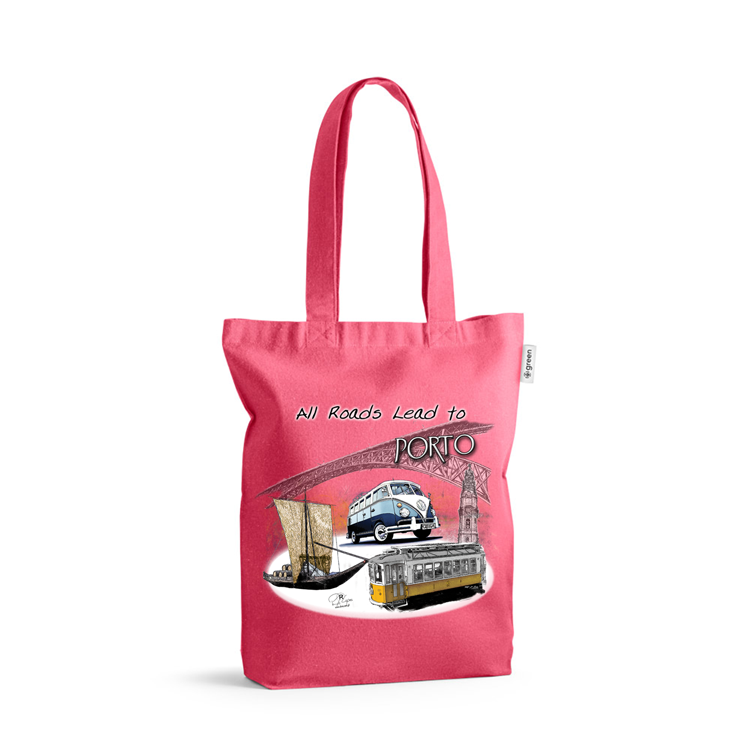 Sacos de Algodão Ecológico 220g All Roads Lead to Porto
