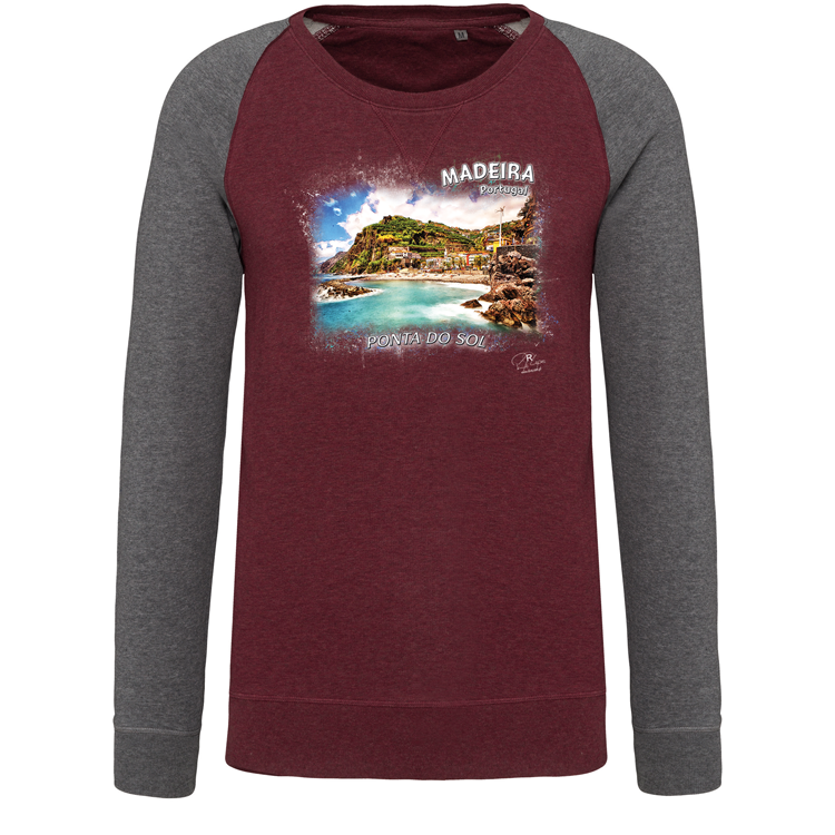 Sweatshirt Bicolor sem capuz Ponta do Sol