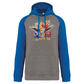Sweatshirt Bicolor com capuz Estrelícias