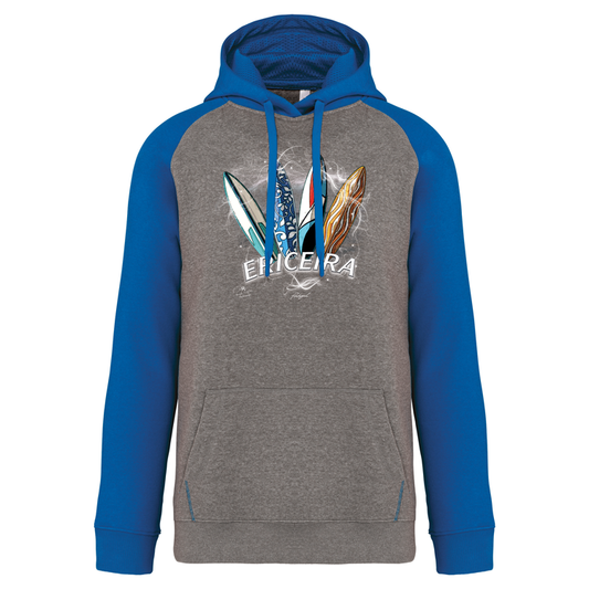 Sweatshirt Bicolor com capuz Surfboards Ericeira